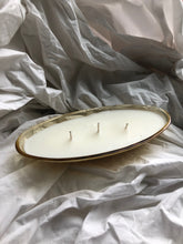 Load image into Gallery viewer, amber oval ashtray
